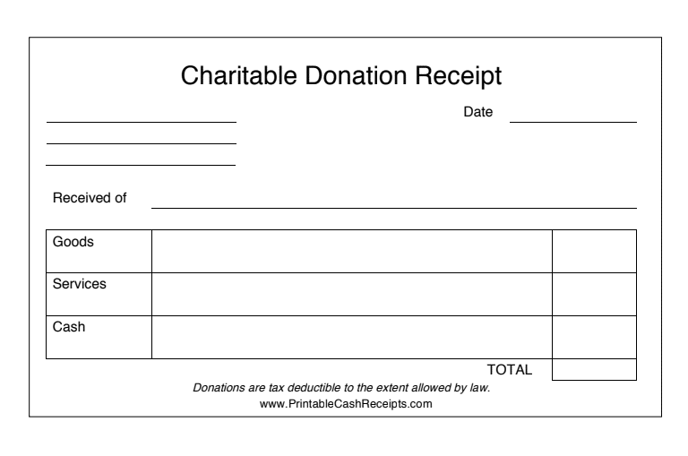 Simplefootage Annual Donation Receipt Template